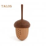 Lahtiste lehtede tees&otilde;el koos k&auml;epidemega peenest v&otilde;rgust silikoonkummist teet&otilde;mmis Mini m&auml;nnikoonusekujuline teekeetja Korduvkasutatav tee j&auml;rsem filter Brewing 1pc