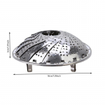 Multifunktsionaalne sisset&otilde;mmatav aurutamisalus tilgaalus &auml;ravoolukorv puu roostevabast terasest n&otilde;ud