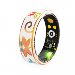 V&auml;rvilised emailid Mood Naiste Nutikas S&otilde;rmus Naissoost Roostevaba Teras Intelligentne S&otilde;rmes&otilde;rmus Daam IP68 Veekindel Fitness Tracker Size 6（16.5mm） roosa kuldne v&auml;rv