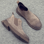 2024 Jalan&otilde;ud meestele S&uuml;gis Talv Saapad T&auml;navaklassika Suede Ehtne Nahk Vabaajajalatsid Mees Slip-on Pl&uuml;&uuml;s Chelsea Saapad 39