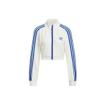 Adidas Originals L&uuml;hike Jakk Kolm Triipu V&auml;rviplokk Retro Seisukrae L&uuml;hike Jakk Naiste Jakk Han-Jade-Valge IY9459 XL