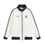 Li Ning Spordielustiili Seeria F&auml;nni Stiil Vabaaja Ameerika Vintage Lihtne Kirja V&auml;rviplokk Lukuga Kapuutsiga Unisex kapuutsiga dressipluus Off-White AWDVD01-1 S