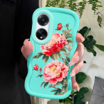 V&auml;rvitud muster Big Wave Edge pehme silikoon materjal Macaron telefoni &uuml;mbris p&otilde;rutuskindel kaitsev kummist &uuml;mbris OPPO Reno Realme jaoks Realme Narzo 70 5G roosa