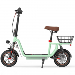 iScooter i12 Folding Electric Scooter, 500W, 36V 7.5Ah, 25km/h, 35km Range, Dual Suspension, 12 Tires, Urban Commuter E-Scooter 36V 500W 7.5Ah