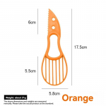 3 &uuml;hes avokaado viilutaja shea s&uuml;damik v&otilde;i puuviljakoorija l&otilde;ikur viljaliha eraldaja plastist nuga K&ouml;&ouml;k K&ouml;&ouml;giviljat&ouml;&ouml;riistad K&ouml;&ouml;gividinad roheline