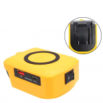 Juhtmevaba laadija adapter Type-C ja USB laadimisportidega Dewalt liitiumioonaku jaoks