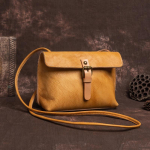 Johnature Vintage Ehtne Nahk Naiste V&auml;ike Kott Vabaaeg Looduslik Pehme Lehma Nahk &Uuml;hev&auml;rvilised &Otilde;la- ja Crossbody Kotid oranž