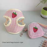 Koera veok&ouml;iega jalutusk&ouml;is v&auml;ikesele koeraketile kassile lemmiklooma vesti rinnarihma kaelarihma komplekt Koera rakmete ja jalutusrihma komplekt S sinine