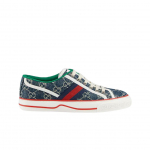 (w) Gucci Tennis 1977 tossud GG Jacquard Denim Blue Ivory v&auml;rvi EU 35.5W