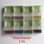 Nickel Titanium K-Type Dental Root Canal Files, Available in 21mm, 25mm, and 31mm Nickel Titanium K File 21MM #35
