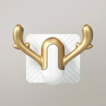 Luxurious Wall-Mounted Drainage Hook Slipper Rack for Bathroom Storage