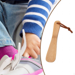 Shoe Horn Bamboo Household Sturdy Compact without Bending over Shoes Spoon Helper for Adults Short