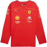 Puma Scuderia Ferrari Meeskonna J&auml;&auml;hoki S&auml;rk Hingav Mugav Pikkade Varrukatega T-s&auml;rk Meeste topid Punane 763607-02 L