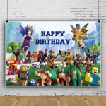 Kuum Roblox S&uuml;nnip&auml;evapeo Dekor M&auml;ngupallid &Uuml;hekordsed Lauan&otilde;ud Taust Lastele Poiste Peotarbed Beebipidu M&auml;nguasjad Kingitused
