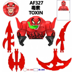 Disney ehitusklotsid Mini mudelid Tegelased Marvel Venom Kokkupandav liigutatav nukk Carnage S&uuml;mbiootiline tegevusnukk S&uuml;nnip&auml;evakingitus