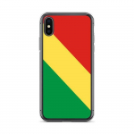 Coque T&eacute;lephone Drapeau r&eacute;publique du Congo &ndash; iPhone X