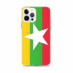 Coque T&eacute;lephone Drapeau Birmanie &ndash; iPhone 12 Pro Max
