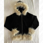 VAYLA Y2K Naiste Graafilised Leopardimustriga Hupparid R&otilde;ivad Hip Hop Punk Goth Soe Karvane Kapuutsiga Dressipluus Gooti Retro T&auml;navafashion S