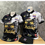 TAILANDI Rahvuslik Jalgpalli Jalgpalli Polo S&auml;rk Sporditreeningu S&auml;rk CHEER Tr&uuml;kk Kiiresti Kuivav L&uuml;hikeste Varrukatega &Uuml;htne Kujundus Ol&uuml;mpia S&uuml;mbol Pol&uuml;ester Spandex XS