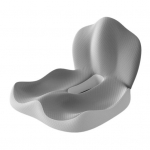 Ergonomilise disainiga istmepadi, seljatoega, libisemiskindel, m&auml;luvahust, kerge, kaasaskantav, valuvaigistav istmepadi hall