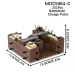 S&otilde;jaline seeria MOC klots Moodne s&otilde;japidamine II maailmas&otilde;da Kindlustused Tegevusfiguur S&otilde;jad Mudel Ehitusklotsid Laste M&auml;nguasjad Lastele Kingitus