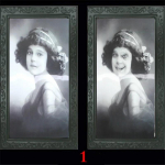 3D muutuv n&auml;gu Kummitus Pildiraam Halloweeni kaunistus &Otilde;uduskunst k&auml;sit&ouml;&ouml;tarbed Kummitava majapeo sisustus Halloweeni rekvisiidid