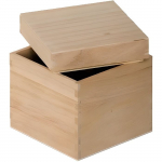 ARTEMIO Boite Cube en Bois &agrave; D&eacute;corer 12*12*12 cm
