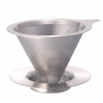 HARIO Kahekihiline Metallist Kohvifilter 1-2 tassile, Juusjooneline H&otilde;be, Mudel DMD-01-HSV