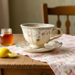 Coffee Cup Latte Art Mug with Saucer Handles Birthday Gifts Easy to Clean Mugs Tea Cups