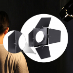 Four Leaf Light Baffle for 40W COB Photography Lamp Accessory Premium Easy to Install Studio