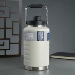 1500/2000ml Suure Mahutavusega V&auml;litingimustes Kasutatav Termosmugg Roostevabast Terasest Kaasaskantav K&auml;epide Veeanum Spordiveepudel 1500ML valge