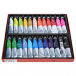 24 v&auml;rvi akr&uuml;&uuml;lv&auml;rvide komplekt veekindel k&auml;sitsi maalitud seinamaalingu pigment tuub kunst joonistustarbed 20ml