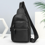 Ehtsast nahast rinna kott meeste kott &uuml;he &otilde;laga crossbody kott sportlik vabaaja rinna kott One Size