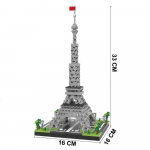 Maailmakuulus Arhitektuuri Mudel Ehitusklotside Komplekt DIY Taj Mahal Louvre Eiffeli Torn Ideaalne J&otilde;ulu- ja P&uuml;hadekingitus Lastele NO Box