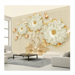 Euroopa stiilis luksuslik tapeet 3D ehted Lilled Luige seinamaaling Elutuba Tv Diivan Taust Seinatapeet Dekoratsioon 200 cm(W) x 140 cm(H)