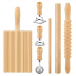 Gnocchi valmistamise komplekt taignarulliga Puidust gnocchi laud Makaronide valmistamise t&ouml;&ouml;riist K&uuml;psetustarvikud lihtsaks k&auml;sitsi valmistatud pasta jaoks