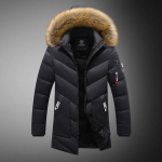 Meeste Talvine Soe Paks Kapuutsiga Fliisist Parka Meeste Vabaaja Tuulekindel Karvkraega Jakk Mantel Meeste Mood Puuvillapolsterdatud Parka &Uuml;ler&otilde;ivas M