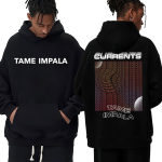 Tame Impala Currents Albumi Graafilised Hupparid Meestele Naistele Mood Hip Hop Gooti Vintage Treeningkost&uuml;&uuml;m Vabaaja L&otilde;tv Rock Muusika Huppar 3XL black