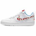 Nike Court Borough Low 2 Valge Kirsiga GS Tossud CJ2238-100 35.5