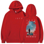 R&auml;ppar Ninho Jefe 2025 Albumi Merch Huppar Unisex Hip Hop Gootiline Pikkade Varrukatega Dressipluus Vabaaja &Uuml;lesuurusega Fliisist Hupparid Streetwear S