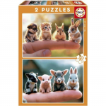 Puzzle - EDUCA - B&eacute;b&eacute;s Animaux - 2 x 20 pi&egrave;ces