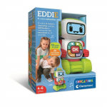Haridusrobot - Clementoni - Eddie - 30 kahepoolset kaarti - 20 hariduslikku tegevust - LCD-ekraan - 4&ndash;6 aastat