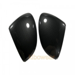 Kibowear for Volkswagen Golf MK8 VIII 8 Side Mirror Covers Caps (Carbon Look)  2022 for VW Glossy black wing Glossy black no hole