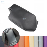LHD For BMW 3 Series E46 1998- 2005 Car Accessories Interior Center Console Lid Armrest Box Leather Cover Decor Black-gray line