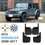 4 tk Autokaitseplekid Jeep Wrangler JK 2007~2017 Porikaitse Pihustuskaitsed Poritiiva Porikaitse Autole