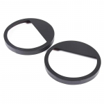 metyoucar For LADA NIVA 4X4 2009- Carbon Steel Black Car Headlight Angry Eyes Headlight Cover Trim Car Accessories Style A