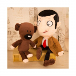 2 tk Laste Mr Bean+Karu Kingituskaru Film Pehme Nukk T&auml;idisega Pl&uuml;&uuml;slelu