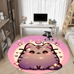 1 tk Pusheen armas kass kontori &uuml;mmargune vaip, kontoritoolide alla, magamistuba, elutuba, kodu kaunistus, ruumi kaunistus, saadaval erinevates suurustes 120cm gray