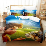 Heidi, t&uuml;druk Alpidest Voodipesukomplekt &Uuml;heinimese Twin T&auml;is Queen King Suurusega Voodikomplekt T&auml;iskasvanu Laste Magamistuba Tekikott Komplektid 3D Anime EU Single(135*200cm)3pcs
