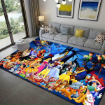 1 tk Miki ja Minnie piirkonnamatt, libisemiskindel p&otilde;randamatt, multifilmitegelase disain, pehme samet, ruumidekoratsioon, pestav 100cm by 120cm blue